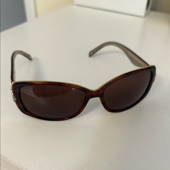 Brighton A Scroll In The Park Brown Tortoise Shell Silver Scrollwork Sunglasses - Picture 1 of 7